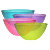 100oz Assorted Tint Pixel Bowl with vibrant tinted hues and a modern pixel design. Durable and lightweight, perfect for serving salads, snacks, and desserts at parties, events, or everyday meals.