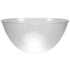 100oz Pixel Clear Bowl with a stylish pixel pattern. Durable and versatile serving bowl for salads, snacks, desserts, and more. Perfect for parties, catering, or family meals. Lightweight and practical design.