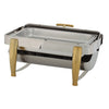 101A/101B, 8Qt Roll-Top S/S & Gold Accent Virtuoso Chafer