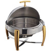 103A/103B, 6Qt Roll-Top S/S Virtuoso Round Chafers