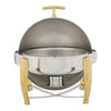 103A/103B, 6Qt Roll-Top S/S Virtuoso Round Chafers