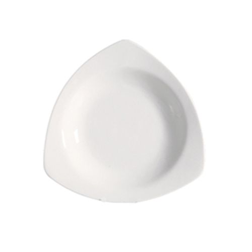 10 1/2” Triangular Pasta Bowl 22oz, made from chip-resistant porcelain. Perfect for pasta, salads & gourmet entrees. Microwave & dishwasher-safe with a sleek, modern design for home or restaurant use.