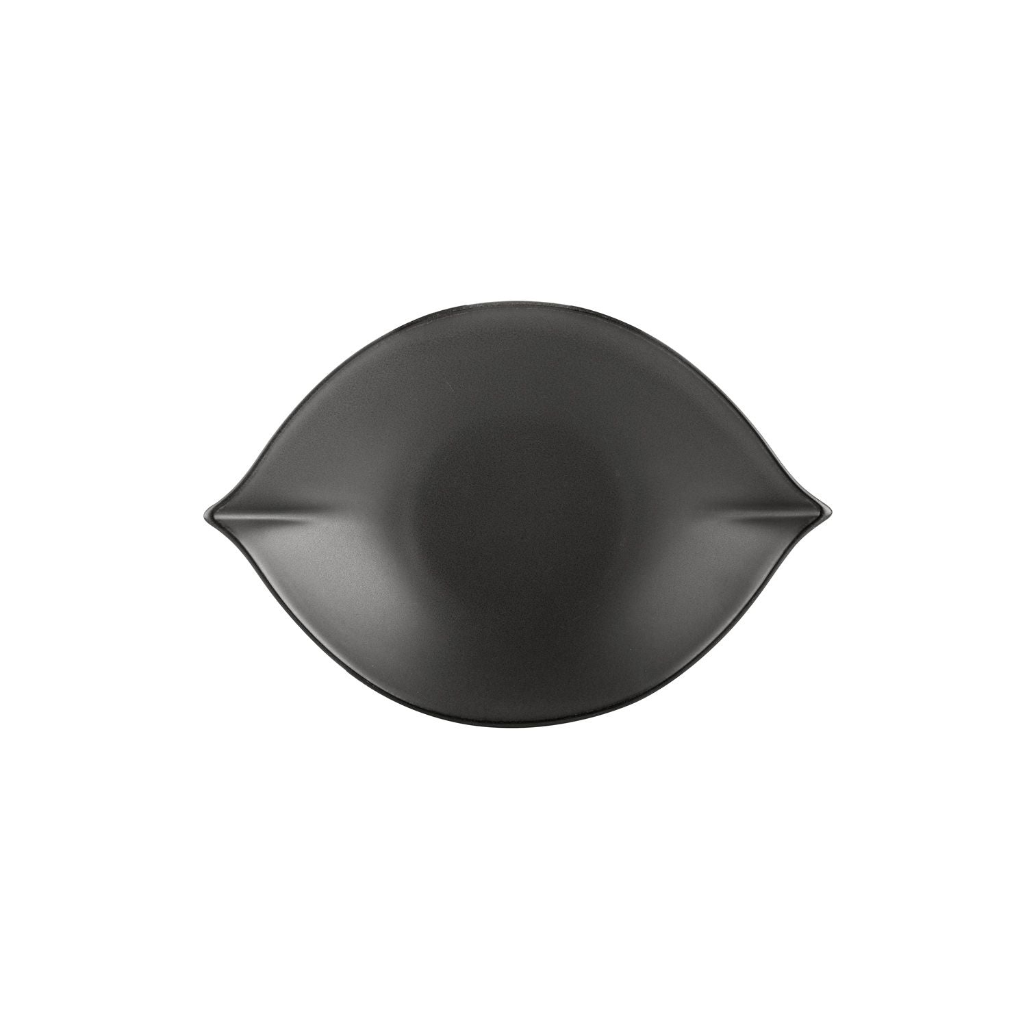 10 5/8-inch dark green leaf dish with 13.5oz capacity, made of durable, scratch-resistant material; ideal for serving appetizers, desserts, or sides in restaurants, catering, or home settings
