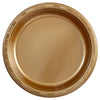 Gold plastic plates in 7