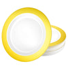 Magnificence Round Gold Plates in 10.25