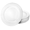 Magnificence Round Silver Edge Plate – Available in 10.25