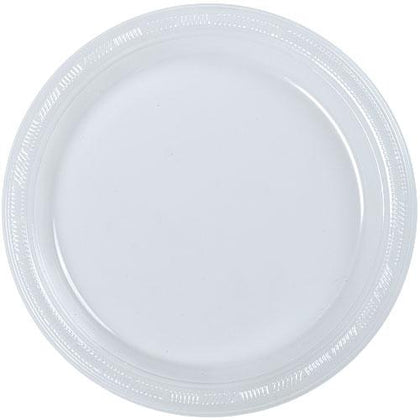 Clear plastic plates in 7