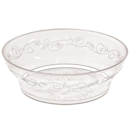 D' Vine Clear Bowls – Premium disposable bowls in 6oz and 10oz sizes. Perfect for soups, salads, desserts, weddings, and events. Stylish, durable, and easy to clean up after use.