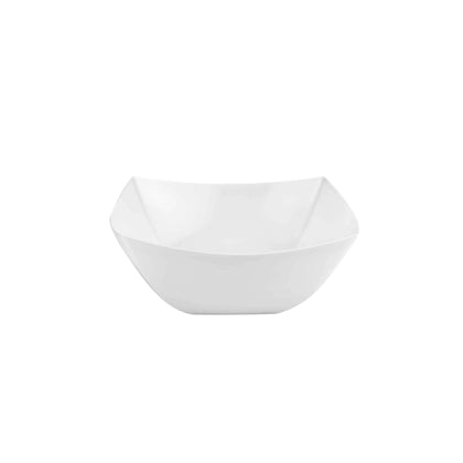 Fluted Square Pearl Bowls – Elegant serveware in 10oz and 18oz sizes. BPA-free, durable, reusable, or disposable. Perfect for desserts, salads, and more at events or family gatherings.