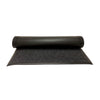 10x3' charcoal carpet floor mat with vinyl backing for slip resistance; traps dirt and moisture, ideal for commercial entryways, offices, and hallways with high foot traffic.