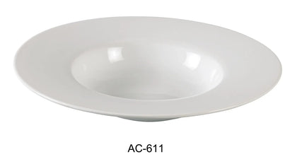 This dessert plate features a simple and elegant design crafted from durable super white porcelain. Its rolled edges resist chipping, ensuring longevity and a refined appearance suitable for various dining settings perfect for serving desserts and salad. Made from high-quality material, this bowl is break resistant, scratch resistant, and maintains its pristine look through frequent use. 