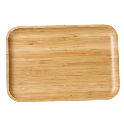 This wooden tray is made from natural bamboo, offering a lightweight yet durable solution. Its natural wood material ensures a sustainable, eco-friendly option suitable for various food display applications, supporting HACCP workflows and sanitation standards in professional settings. High quality and affordable wooden tray.