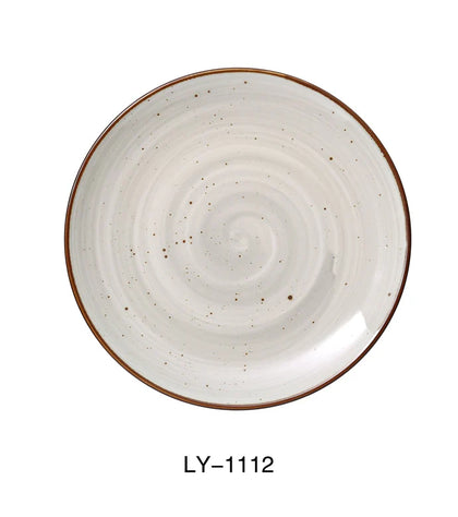 This elegant dinner plate is ideal for serving bread, desserts, appetizers, and salad in cafes, restaurants, and home use allowing you to elevate your dining experience. Its glazed porcelain material ensures resistance to chipping and easy cleaning, making it ideal for high-use daily workflows with dishwasher, microwave, and oven compatibility. High quality affordable restaurant dinnerware.