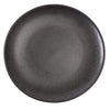 This coupe style round plate features a durable porcelain material, making it suitable for daily use in restaurants, catering, and institutional kitchens. Its black finish enhances presentation while maintaining resistance to staining and chipping. The plate’s microwave, dishwasher, and oven-safe attributes support versatile cooking and cleaning workflows, making it ideal for medium-volume foodservice environments requiring reliable and efficient tableware solutions.