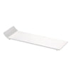 12-inch long flat porcelain tray for elegant serving of sushi, charcuterie, or desserts. Oven, microwave, and dishwasher safe. Durable, chip-resistant design for kitchen or restaurant use.