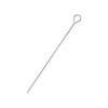 12-inch stainless steel round skewer with looped handle for secure grip and large capacity. Ideal for grilling meats and vegetables in commercial kitchens. Packed 60 dozen per case.