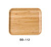 This wooden tray is made from natural bamboo, offering a lightweight yet durable solution. Its natural wood material ensures a sustainable, eco-friendly option suitable for various food display applications, supporting HACCP workflows and sanitation standards in professional settings. High quality and affordable wooden tray.