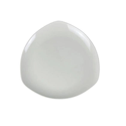 EcoQuality Triangle Plate made from high-quality melamine, ensuring durability and longevity. Its classic white finish gives it a timeless appeal that compliments any table setting. This Milando Dinner Plate is also dishwasher safe. Its sturdy material makes it ideal for use in restaurants, cafes, or at home. Elevate your dining experience with these high quality affordable restaurant dinnerware.
