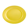 12.5-inch R.E. Yellow serving platter, durable and stylish, chip-resistant, dishwasher-safe, perfect for appetizers, entrees, and desserts for home, restaurant, and catering use.