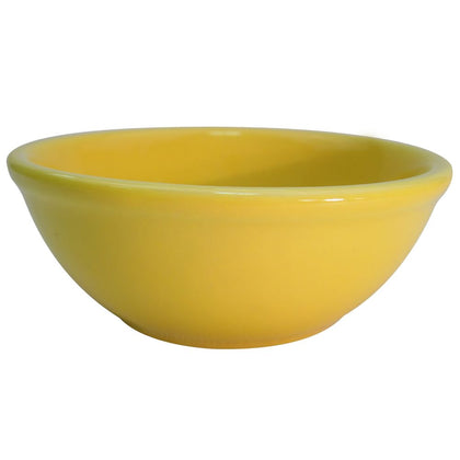 12.5oz Yellow Nappie Bowl, 5 5/8-inch, chip-resistant, dishwasher-safe, microwave-safe, stylish and durable dinnerware for soups, salads, cereals, and desserts, perfect for home and restaurant use.
