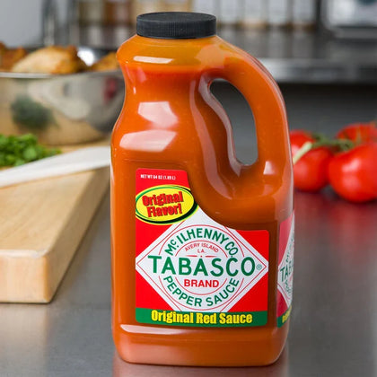 64 oz bottle tabasco hot sauce spicy liquid condiment bulk