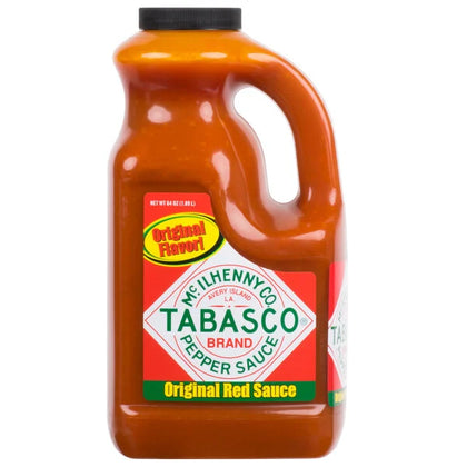 64 oz bottle tabasco hot sauce spicy liquid condiment bulk