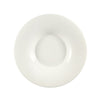 12 1/4-inch wide rim coupe plate – oversized plate for large entrées or shared dishes; chip-resistant, microwave and dishwasher safe; modern rimmed design for premium presentation.