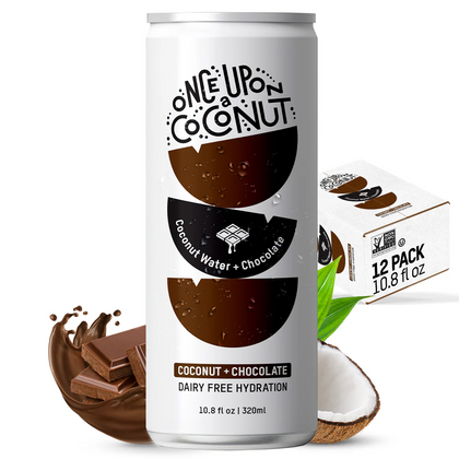 Once Upon A Coconut Chocolate Water 10.8oz Cans 12 Pack