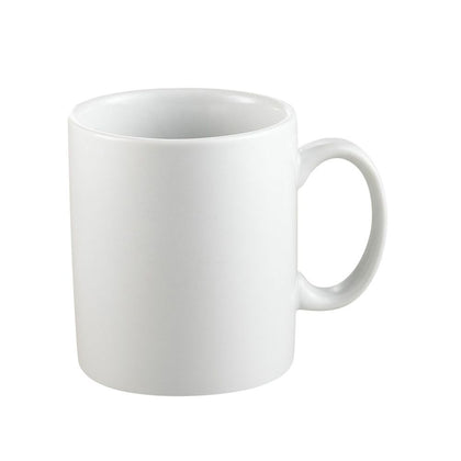 12oz C-handle PW coffee mug, 3-inch ceramic cup, modern tea mug, durable chip-resistant coffee cup, ergonomic handle mug, heat-retaining glazed mug, elegant drinkware, easy-to-clean coffee cup.