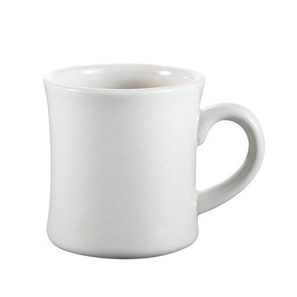 12oz Hartford mug, 3 1/2-inch durable coffee mug, heat-retaining tea mug, premium ceramic cup, chip-resistant coffee cup, stackable restaurant mug, ergonomic handle for comfortable grip
