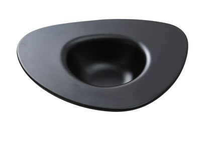 EcoQuality Dessert Plate is made from durable and reliable melamine material. You can use it for serving cakes, muffins or other dessert. The Moderne collection has an elegant and stylish design. Performed in black color, it will perfectly fit any restaurant environment. Elevate your dining experience with these high quality affordable restaurant dinnerware.