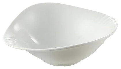 EcoQuality Bowl, this triangular-shaped bowl is designed with a sleek and modern look that is sure to impress your guests. It's large enough to serve your favorite soups, salads, or pasta dishes. This bowl is just the right size for any meal or snack. Made of durable melamine, this bowl is built to last. It is dishwasher safe, making it easy to clean and maintain its pristine appearance. Elevate your dining experience with these high quality affordable restaurant dinnerware.