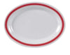 EcoQuality Oval Platter is a perfect solution for your food-serving establishment. Performed in stylish white color, it can be used for serving vegetables, cold cuts, fresh greens or Asian appetizers. Manufactured from durable and reliable melamine, this dinnerware is popular for being unbreakable and affordable at the same time allowing you to elevate your dining experience with these high quality affordable restaurant dinnerware.