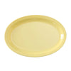Oval Platter is performed in stylish yellow color, it can be used for serving turkey, vegetables, cold cuts or Asian appetizers. Made from durable and reliable melamine allowing you to elevate your dining experience 
with these high quality affordable restaurant dinnerware.
