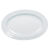 Oval Platter features a rolled edge design crafted from reliable, super white porcelain. Safe for dishwasher, oven, and microwave use, it offers versatile convenience for everyday meals or special occasions in restaurants and home use. Ideal for serving salads, desserts, and appetizers, this elegant platter combines durability with style to enhance your dining experience.