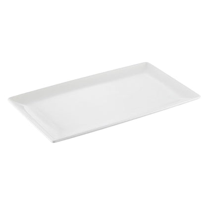 13.5-inch deep coupe rectangular platter, durable and stylish, perfect for serving appetizers, entrees, seafood, sushi, and charcuterie. High-quality material, modern design, easy to clean, lightweight, ideal for home, restaurant, and catering use.