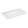 13.5-inch deep coupe rectangular platter, durable and stylish, perfect for serving appetizers, entrees, seafood, sushi, and charcuterie. High-quality material, modern design, easy to clean, lightweight, ideal for home, restaurant, and catering use.