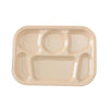 This 6-Compartment Plate is made from durable and reliable melamine material. You can use it for serving salads, side dishes, sushi or hot meals. The Nessico collection has an elegant and stylish design allowing you to elevate your dining experience with these high quality affordable restaurant dinnerware.
