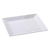 Square Plate 6/Pcs is made from durable and reliable melamine material. You can use it for serving sushi, salads, side dishes, or other Asian cuisine appetizers. The Osaka collection has an elegant and stylish design. Performed in white color, it will perfectly fit any restaurant environment allowing you to elevate your dining experience 
with these high quality affordable restaurant dinnerware.
