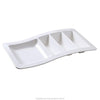 EcoQuality Stackable Taco Plate features three rectangular compartments and one square compartment, perfect for serving your favorite tacos and sides. Crafted from high-quality melamine, this plate is both durable and dishwasher safe, making it ideal for busy restaurants and home kitchens alike allowing you to elevate your dining experience with these high quality affordable restaurant dinnerware.
