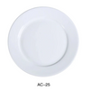 This round plate provides a classic round shape with rolled edges, adding both elegance and durability to your dining experience in hotels, restaurants, or cafes. Features durable porcelain material, ensuring a long-lasting and stylish option for everyday use and perfect for serving salad, bread, dessert, appetizers and cakes. High quality affordable restaurant dinnerware.
