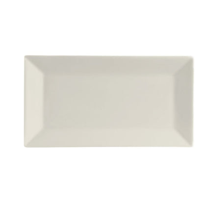 14.5-inch rectangular platter, elegant scratch-resistant serving tray, modern durable food display plate, restaurant-quality tableware, stackable and easy-to-clean platter for catering or home use