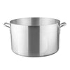 14QT heavy-duty aluminum sauce pot with 4mm thick base, riveted handles, and even heat distribution—ideal for cooking sauces, soups, and stews in commercial or home kitchens.