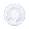 Blue glitter bowls in 14oz and 5oz sizes, perfect for salads, soups, appetizers, dips, and desserts. Ideal for weddings, parties, catering, and events. Durable, BPA-free, reusable, disposable, and elegant
