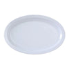EcoQuality Oval Platter with Narrow Rim is performed in stylish white color, it can be used for serving turkey, vegetables, cold cuts or Asian appetizers. Made from durable and reliable melamine allowing you to elevate your dining experience 
with these high quality affordable restaurant dinnerware.