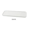 This rectangular plate is made from high-quality porcelain with aluminum core, it offers microwave and dishwasher safety, supporting efficient and hygienic cleanability. Its white finish and standardized size ensure consistent presentation and compatibility with various food presentation styles, making it an ideal choice for mid-volume restaurant and cafeteria settings that prioritize durability and ease of maintenance.