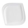 15-inch porcelain square plate, elegant and durable serving plate. Ideal for main courses, appetizers, and shared platters. Chip-resistant, microwave- and dishwasher-safe. Perfect for home and restaurant use.