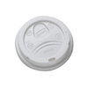 Dixie 12-20oz White Disposable Plastic Hot Cup Dome Lid Combo