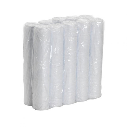 Dixie 12-20oz White Disposable Plastic Hot Cup Dome Lid Combo