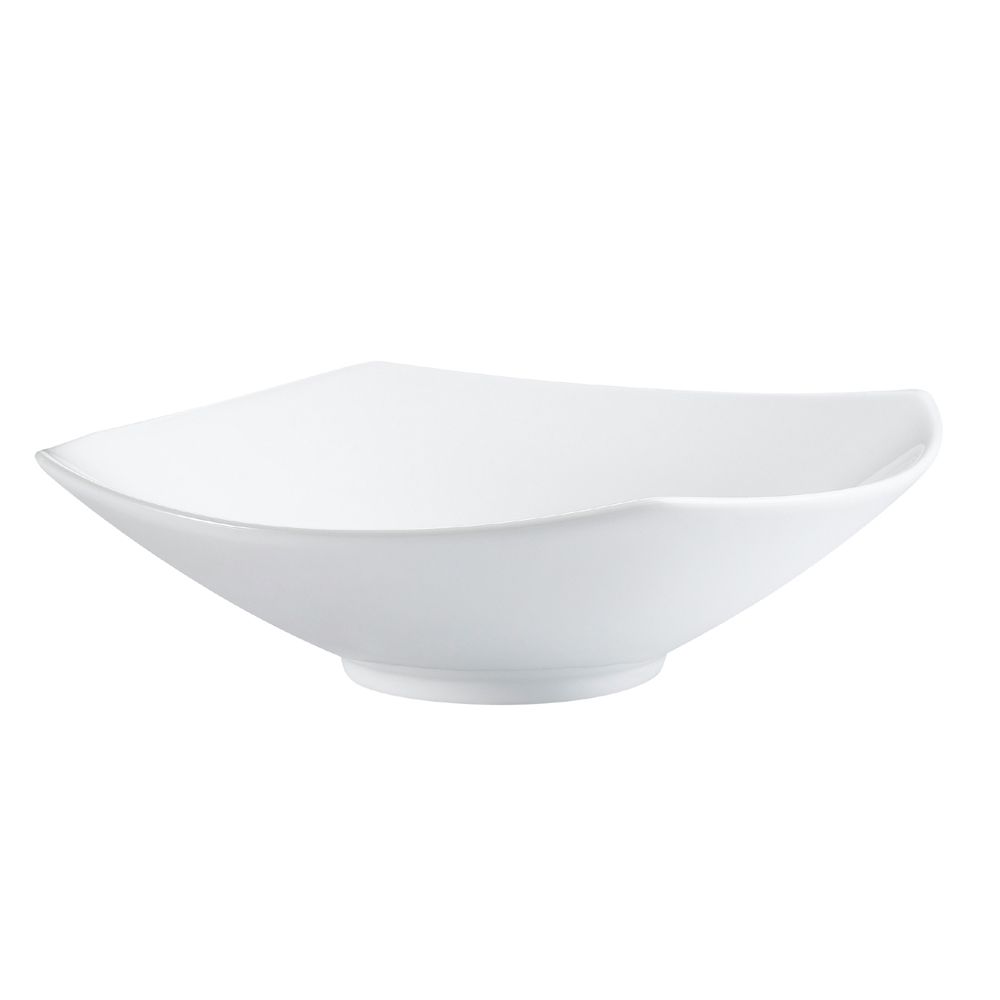 15-inch Square Shallow Bowl, 1.25-quart capacity, BPA-free ceramic, lightweight, shatterproof, scratch-resistant, microwave-safe, dishwasher-safe, shallow design, perfect for salads, pasta, and appetizers.